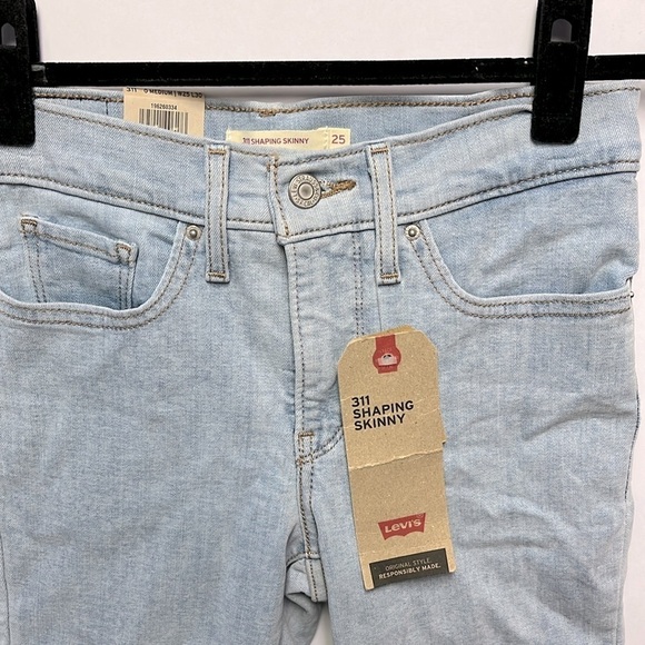Levi’s 311 Shaping Skinny Jean, Size 25, Light Blue - Picture 5 of 8